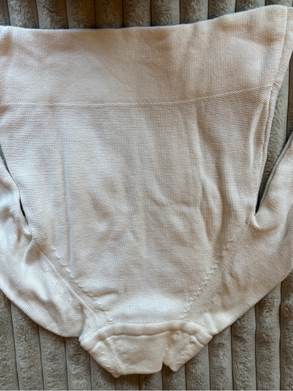 Old Navy White Zip-Front 3/4 Sleeve Cardigan - Picture 3 of 4